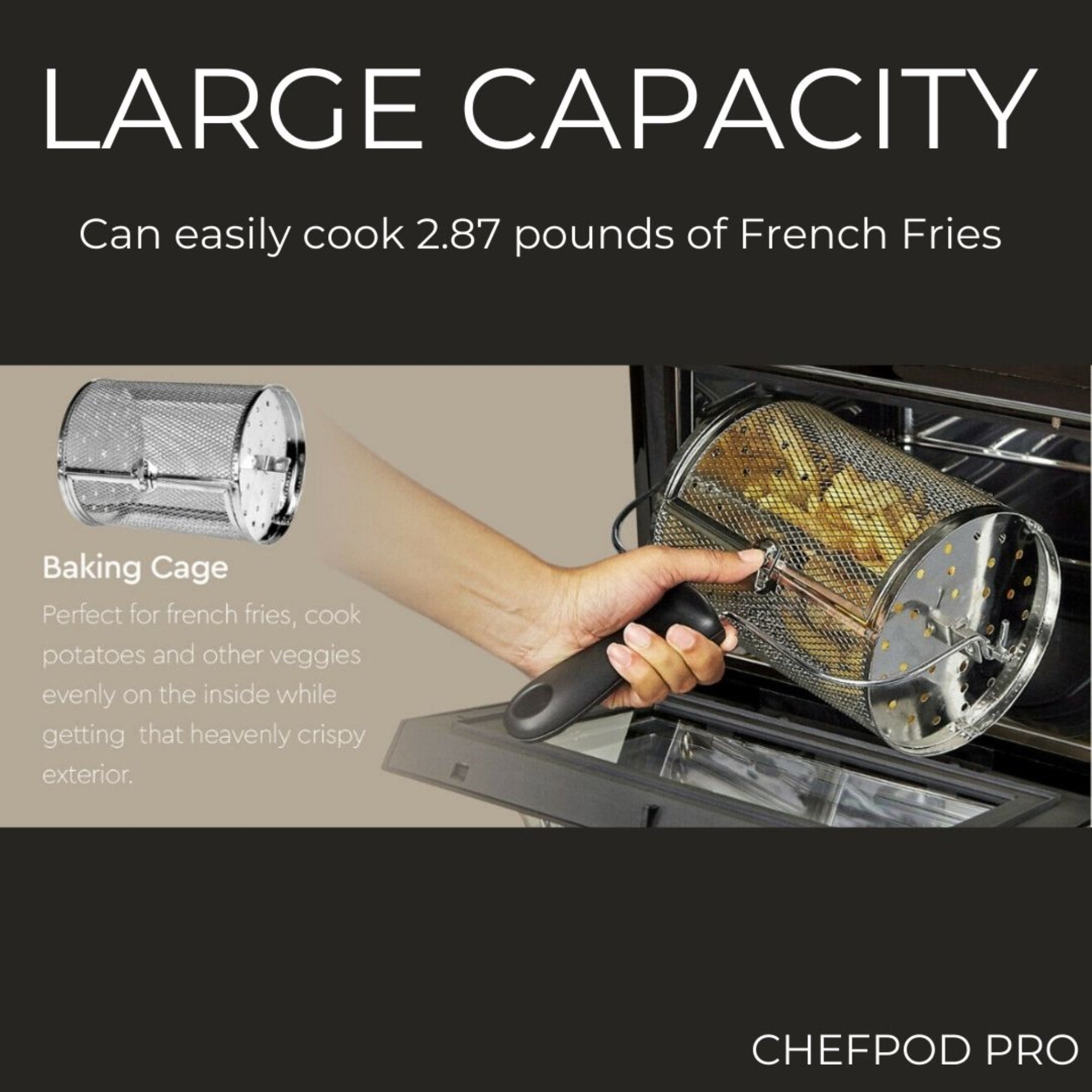 CHEFPod Pro - Air Fryer Oven Digital Touchscreen 13 QT Family - Horizon Bliss