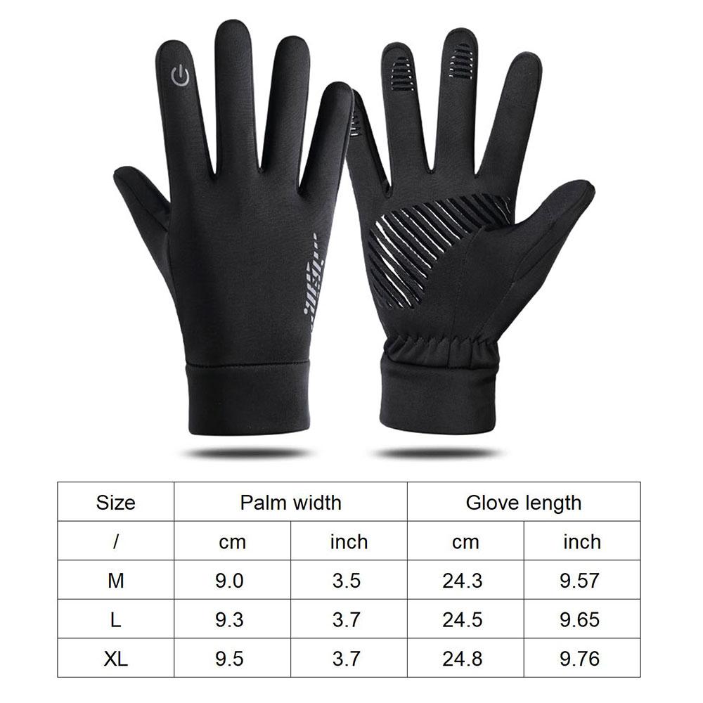 Winter Warm Gloves Men Women Windproof Touch Screen Gloves for Cycling