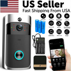 Smart Wireless WiFi Video Doorbell Phone Door Ring Intercom Security