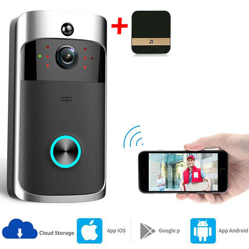 Smart Wireless WiFi Video Doorbell Phone Door Ring Intercom Security