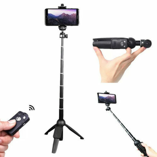 Selfie Stick Tripod 40" Bluetooth Remote Portable for iPhone and