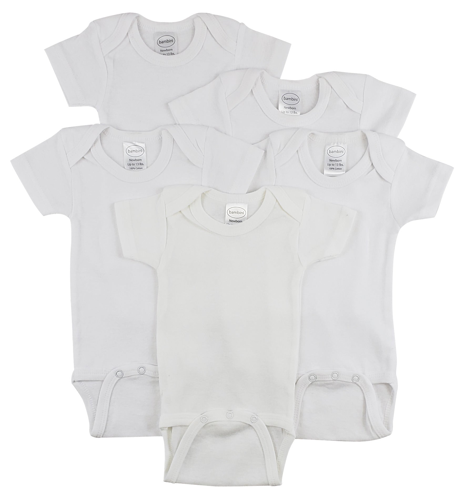 Bambini Short Sleeve One Piece 5 Pack - Horizon Bliss