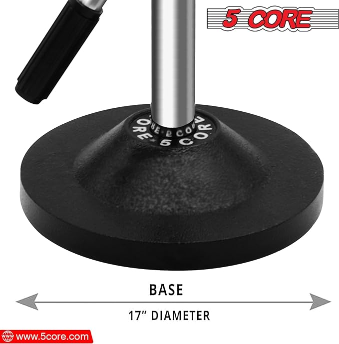 5 Core Desk Mic Stand Adjustable Table Round Base Portable Desktop - Horizon Bliss