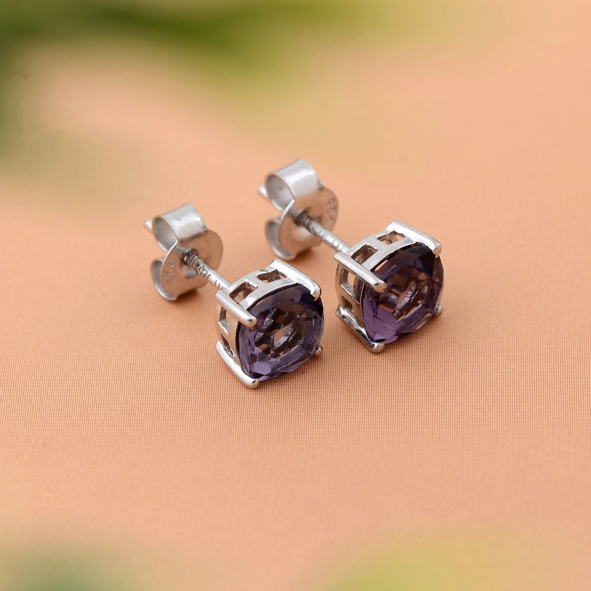 Dazzlers Birthstone Stud Earrings Sterling Silver - Horizon Bliss