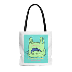 Save Earth Dolphins Edition Shopper Tote Bag Medium