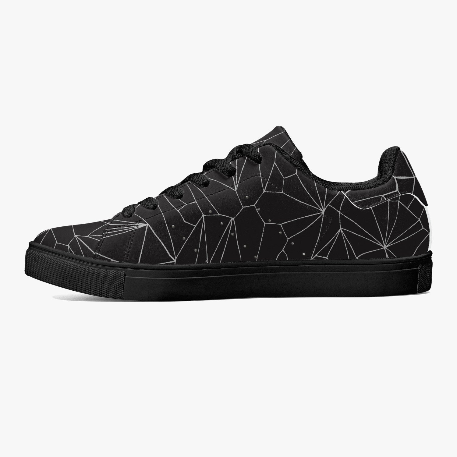 Jacki Easlick Architectural Print Low-Top Leather Sneakers