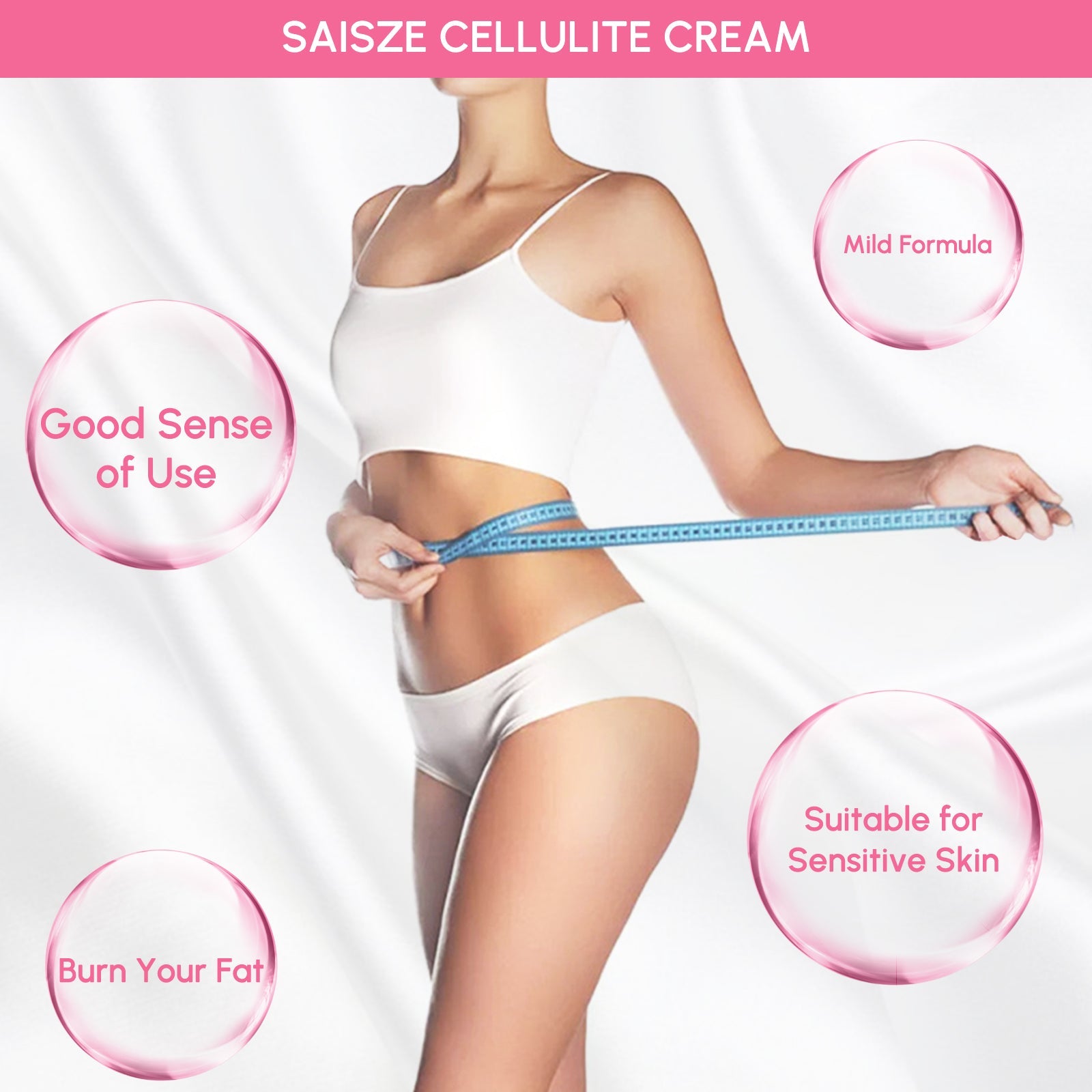 8.8 oz Anti Cellulite Body Slimming Cream with Massager and Remover