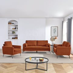 3 Piece Living Room Sofa Set, including 3-Seater Sofa, Loveseat and - Horizon Bliss