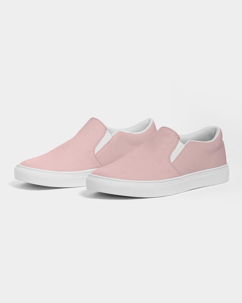 Womens Sneakers - Rose Pink Slip-on Canvas Sports Shoes - Horizon Bliss