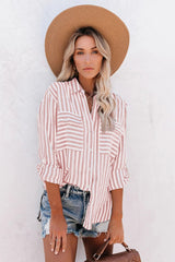 Cotton Striped Button Shirt