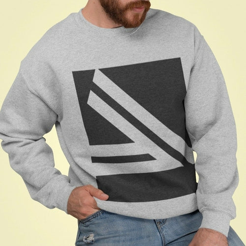 Men's Double Slanted Logo Crewneck Sweatshirt - Horizon Bliss