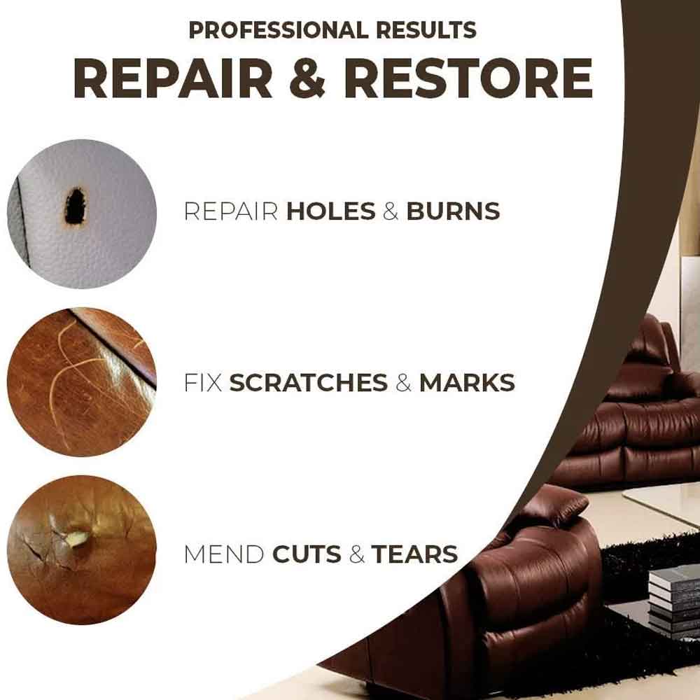 Leather Repair Kit for Furniture  Color Restorer Kit for Sofa Jacket