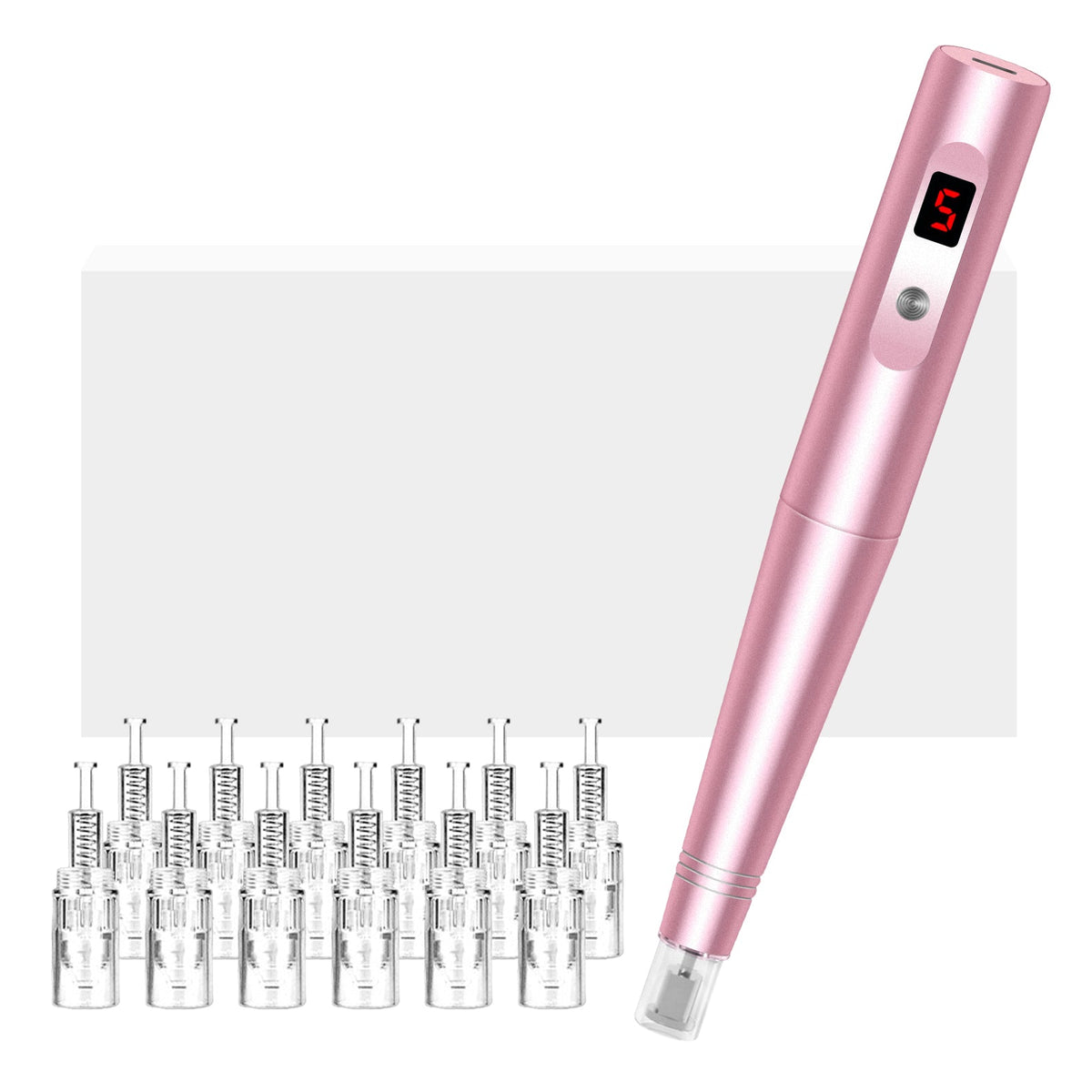 Microneedling Pen Electric Derma Pen with 7 Replacement Cartridges