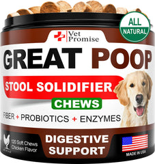 Great Poop Probiotics for Dogs   Dog Stool Softener   Fiber for Dogs