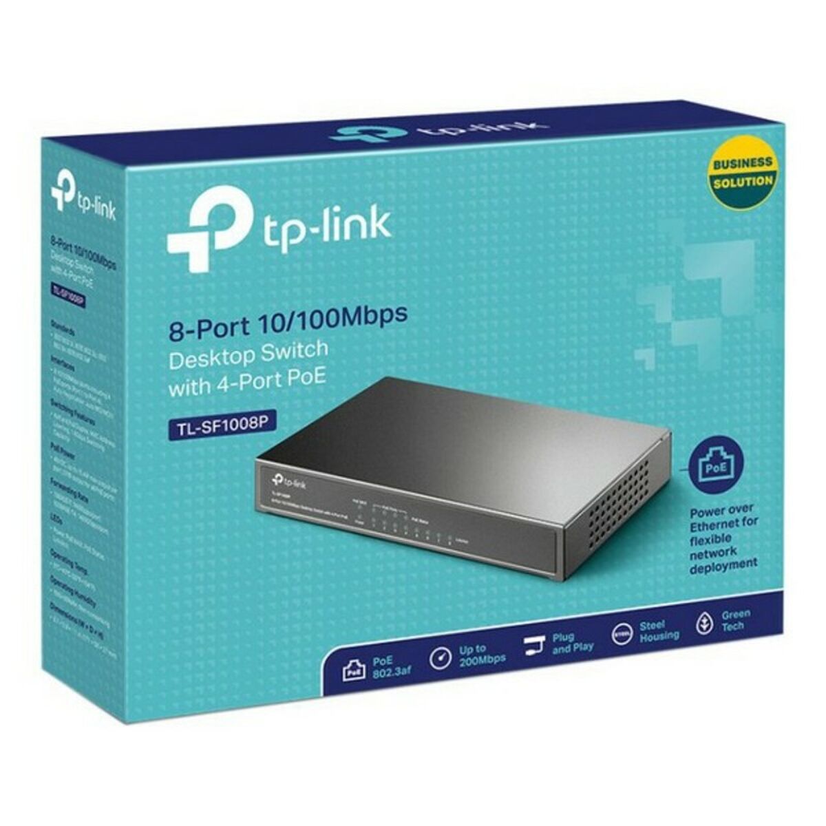 Desktop Switch TP-Link TL-SF1008P RJ45 PoE 1.6 Gbps - Horizon Bliss