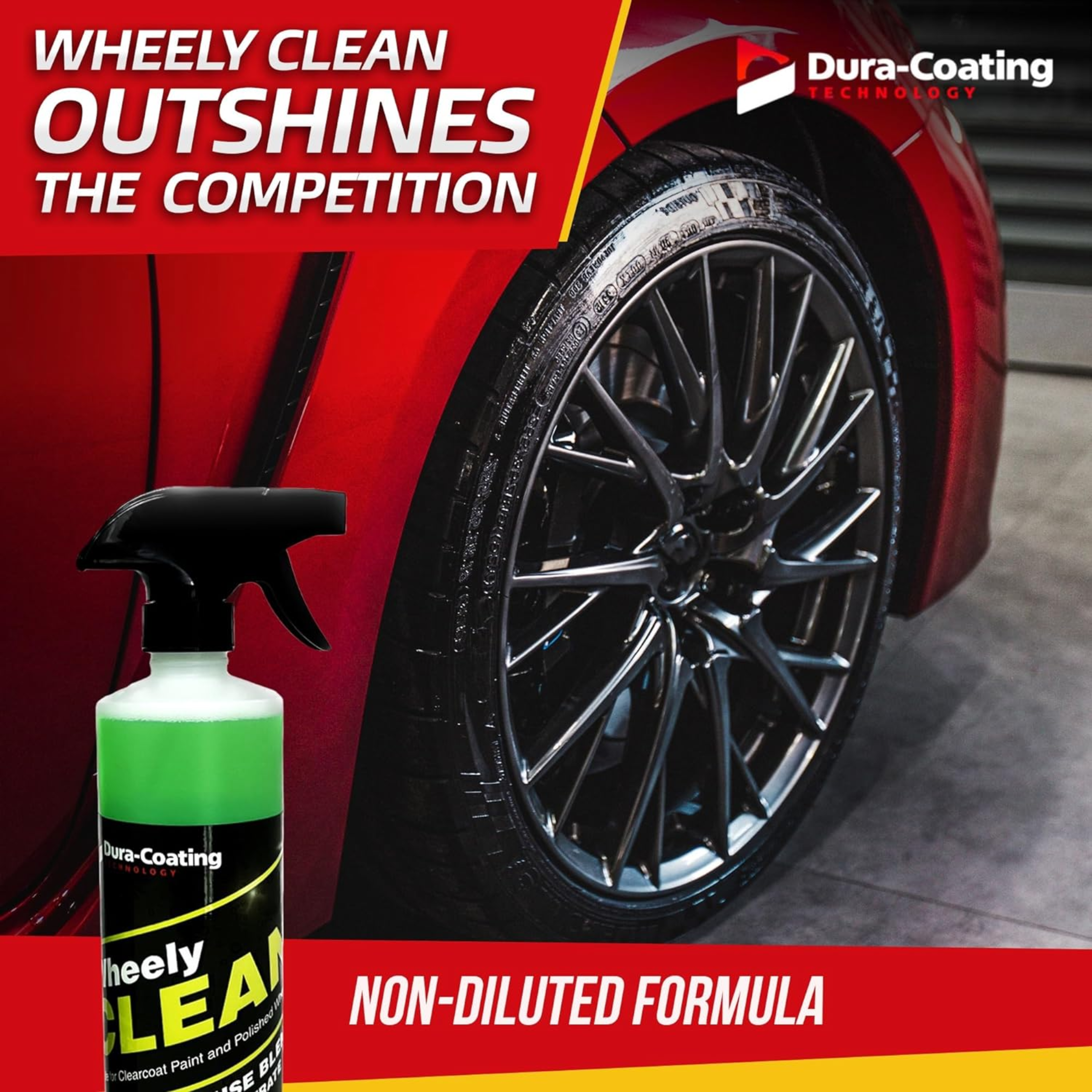 Wheely Clean - Professional Wheel Cleaner | Highly Effective for Chrome, Aluminum, and Clear-Coated Wheels | 16 oz Ready-to-Use Wheel and Rim Cleaner Spray Solution - Horizon Bliss