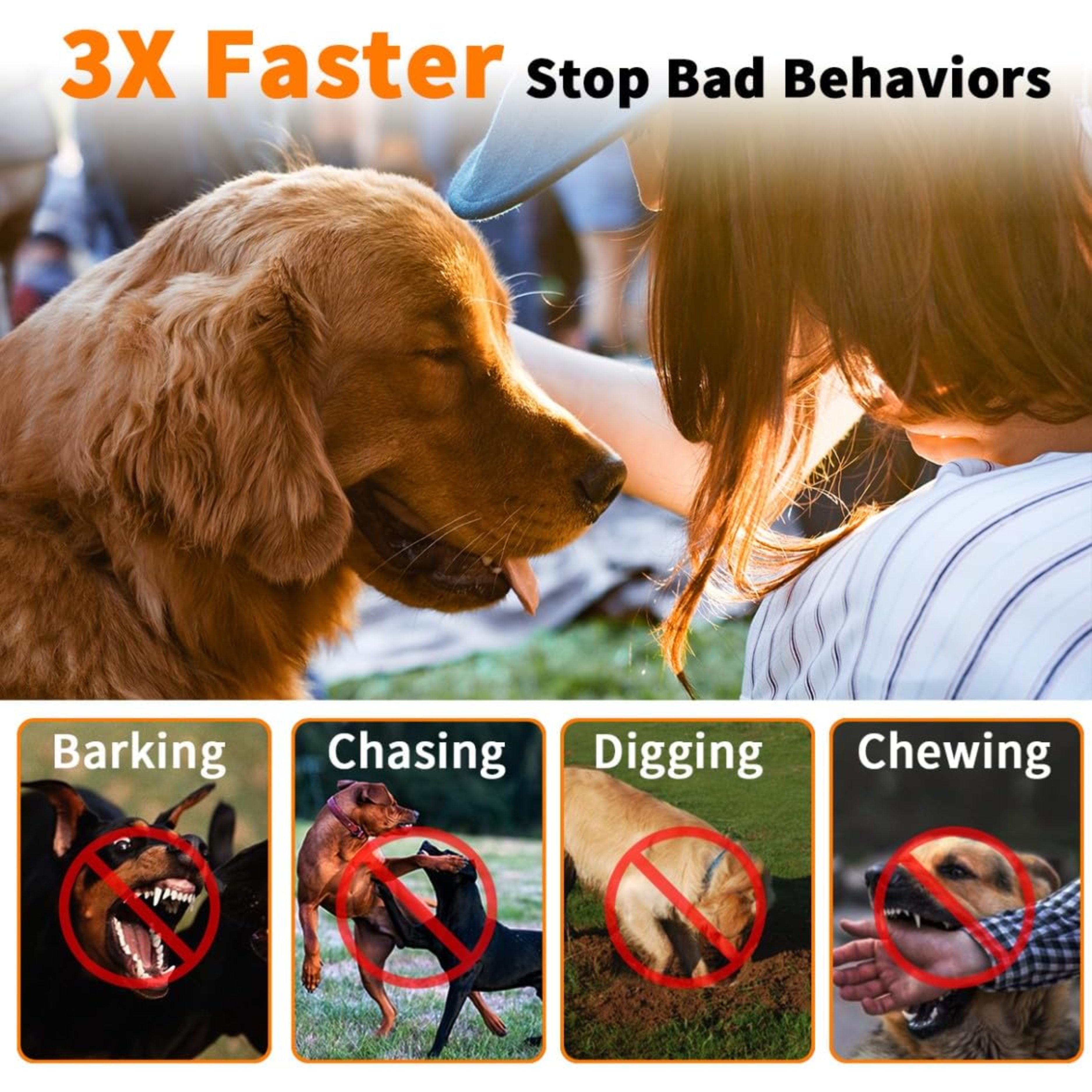 Anti Bark Device for Dogs Outdoor: Portable Dog Bark Deterrent Devices to Stop Unwanted Behavior- Barks No More Dog Training Device Ultrasonic Control Silencer Indoor - Stop Neighbors Dog from Barking - Horizon Bliss