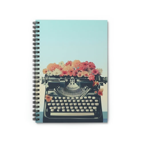 Retro Typewriter Spiral Notebook - Horizon Bliss