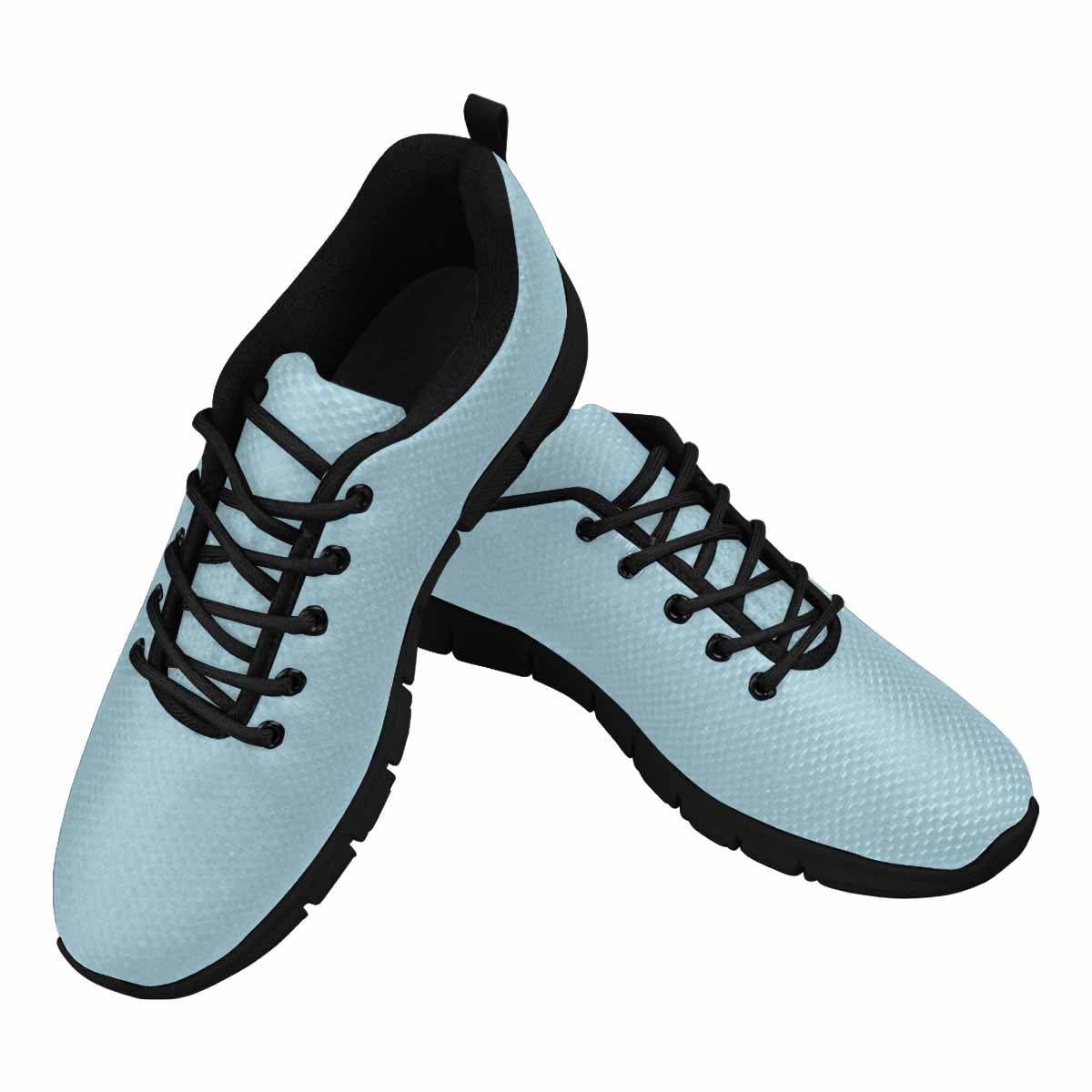 Sneakers For Men, Light Blue - Canvas Mesh Athletic Running Shoes - Horizon Bliss