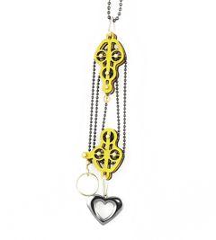 Block and Tackle Pulley Heart Necklace 7005D - Horizon Bliss