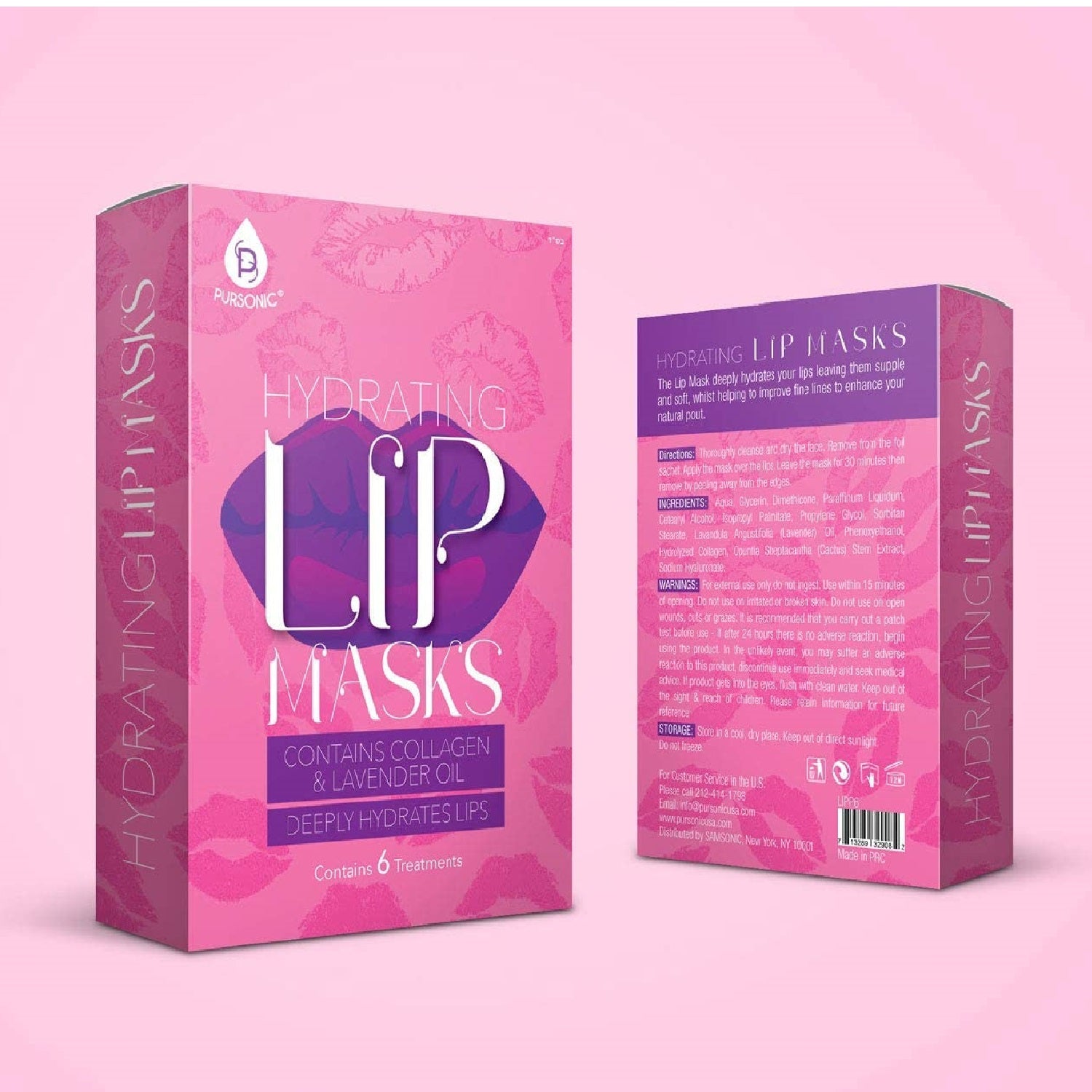 Hydrating Lip Masks (Pack of 6)