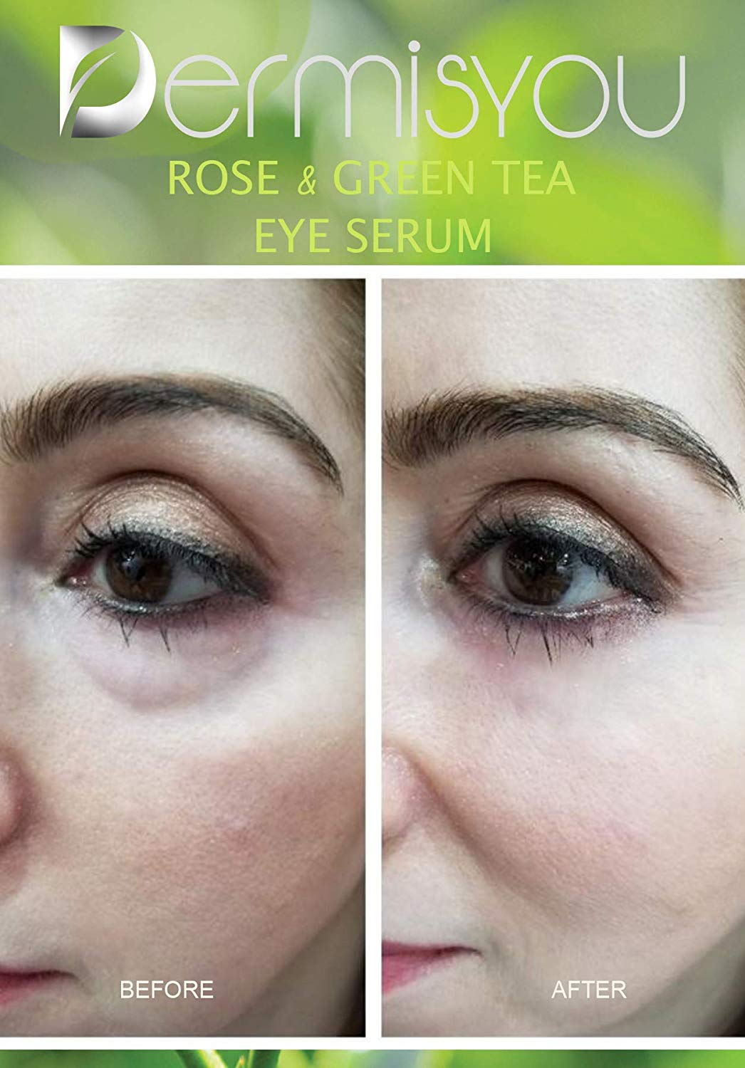 Anti-Wrinkle Eye Serum with Green Tea & Rose Water - Horizon Bliss