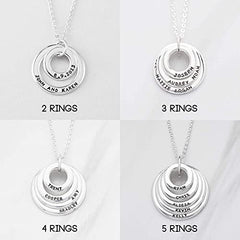 Grandchildren Necklace, Grandma Jewelry, Grandma Necklace With Names - Horizon Bliss