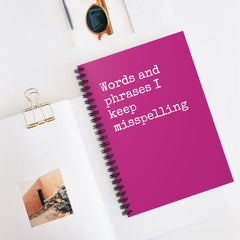 Words and Phrases I keep Misspelling Funny Notebook - Horizon Bliss