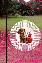 Valentine's Day Gifts Dachshund Garden Wind Spinner