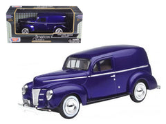 1940 Ford Sedan Delivery Purple Metallic 1/24 Diecast Model Car by