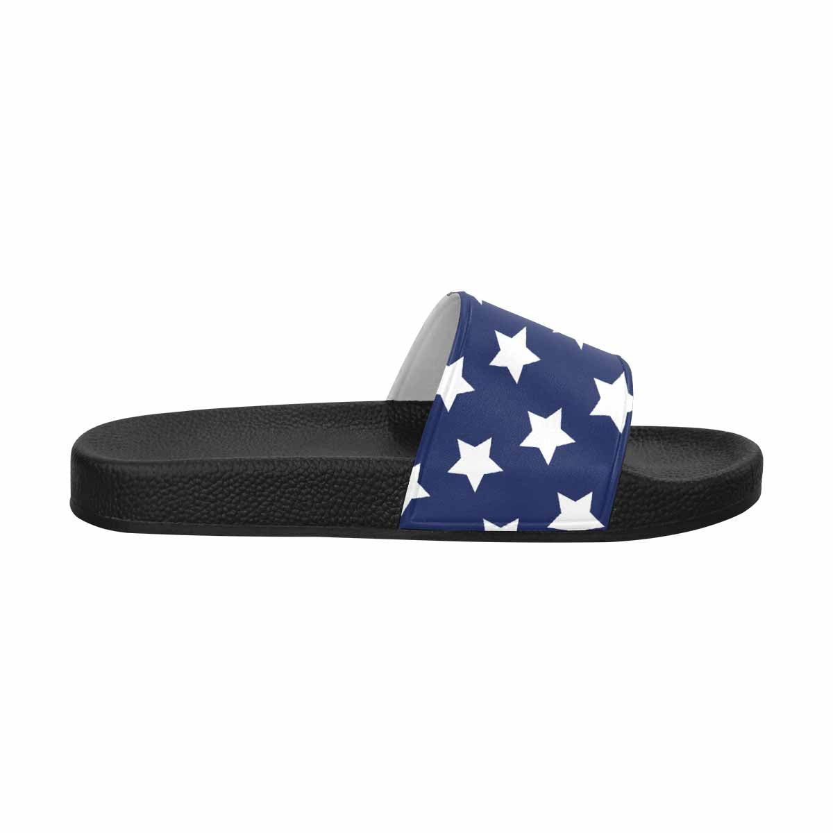 Mens Slide Sandals, Stars And Stripes Print - Horizon Bliss