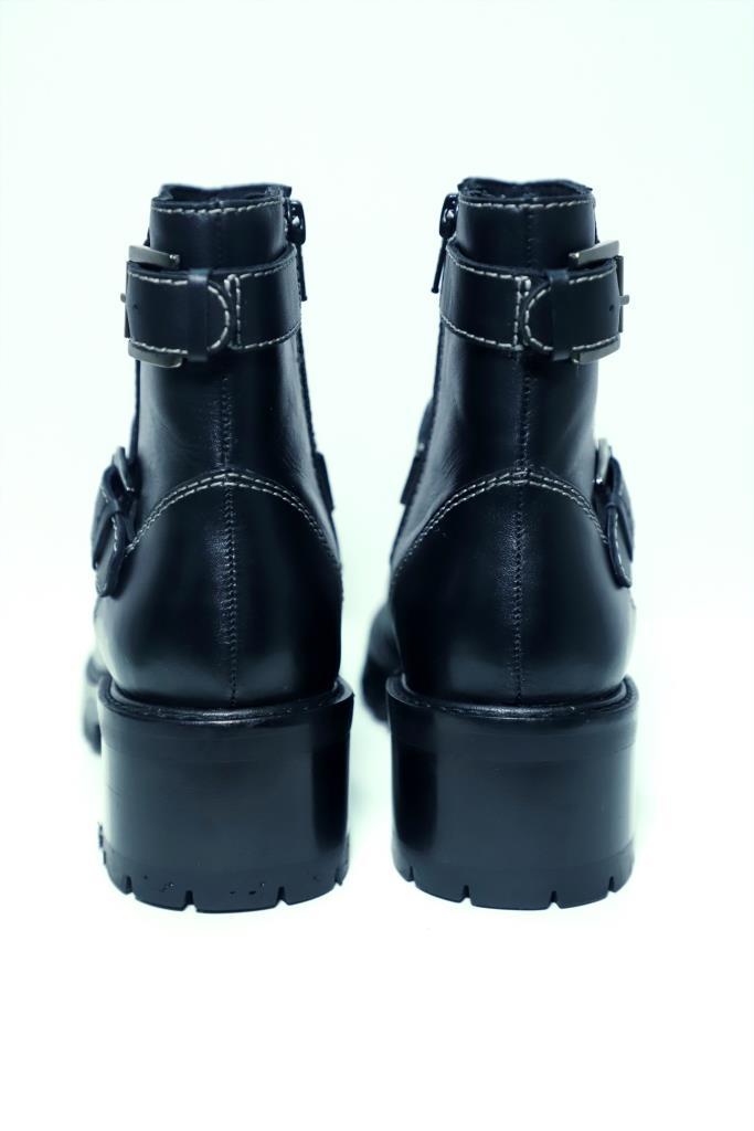 Terminator Black Platform Block Heel Bootie - Horizon Bliss