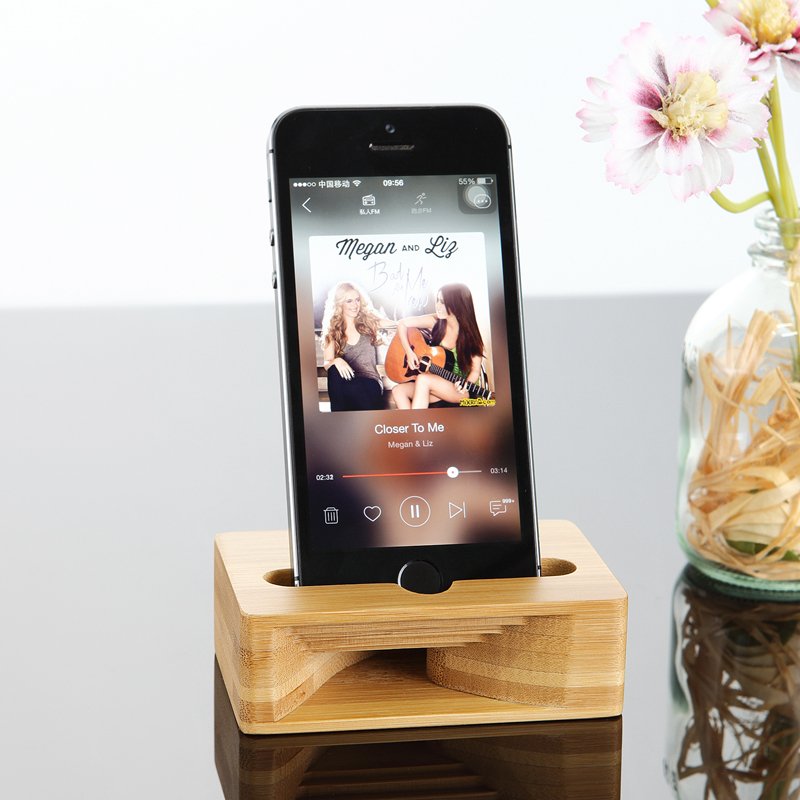 Bamboo iPhone Speaker Dock