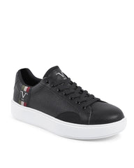 V Italia Mens Sneaker Black SNK 001 M BLACK - Horizon Bliss