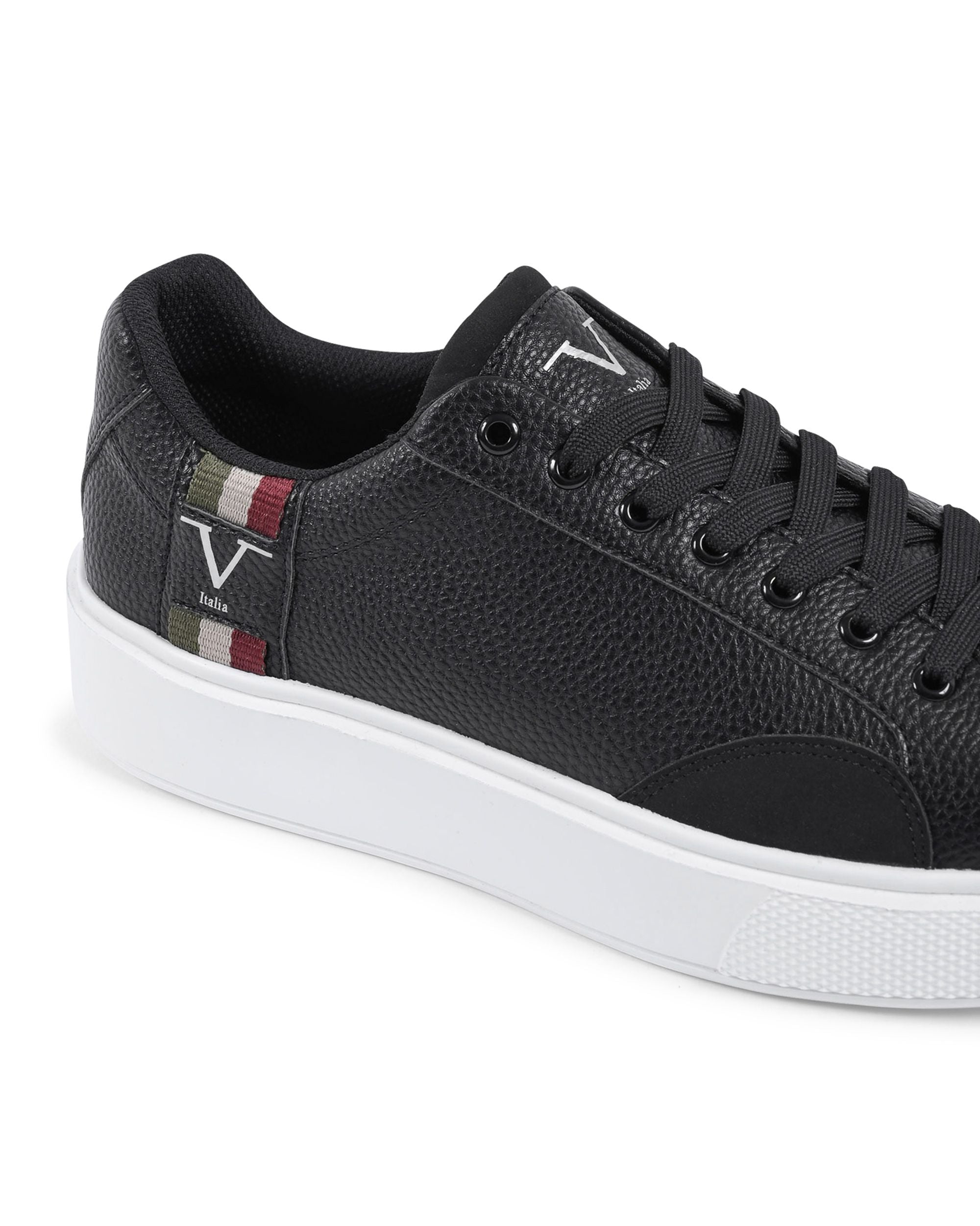 V Italia Mens Sneaker Black SNK 001 M BLACK - Horizon Bliss