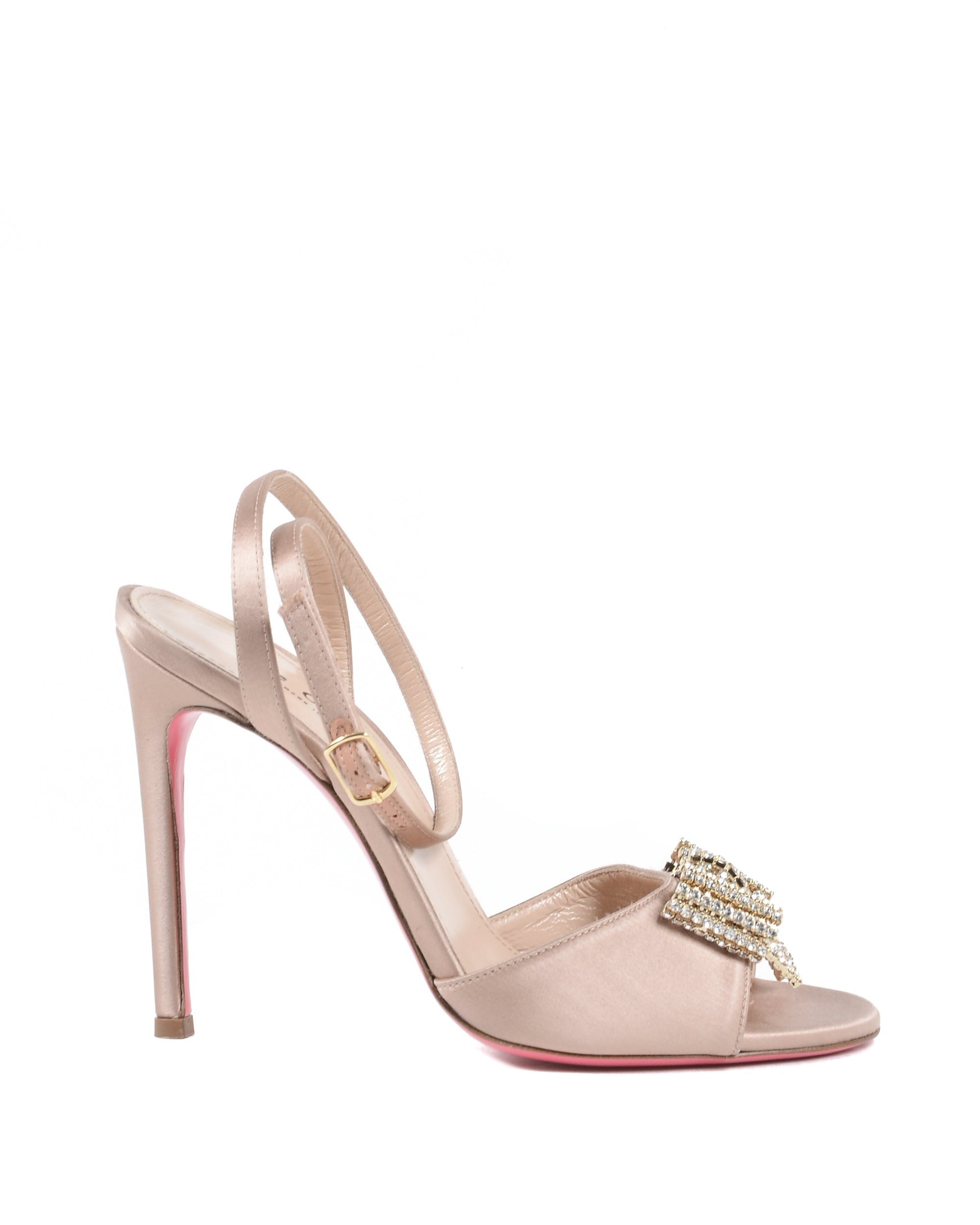 Satin Bow Sandal - Blush - Horizon Bliss