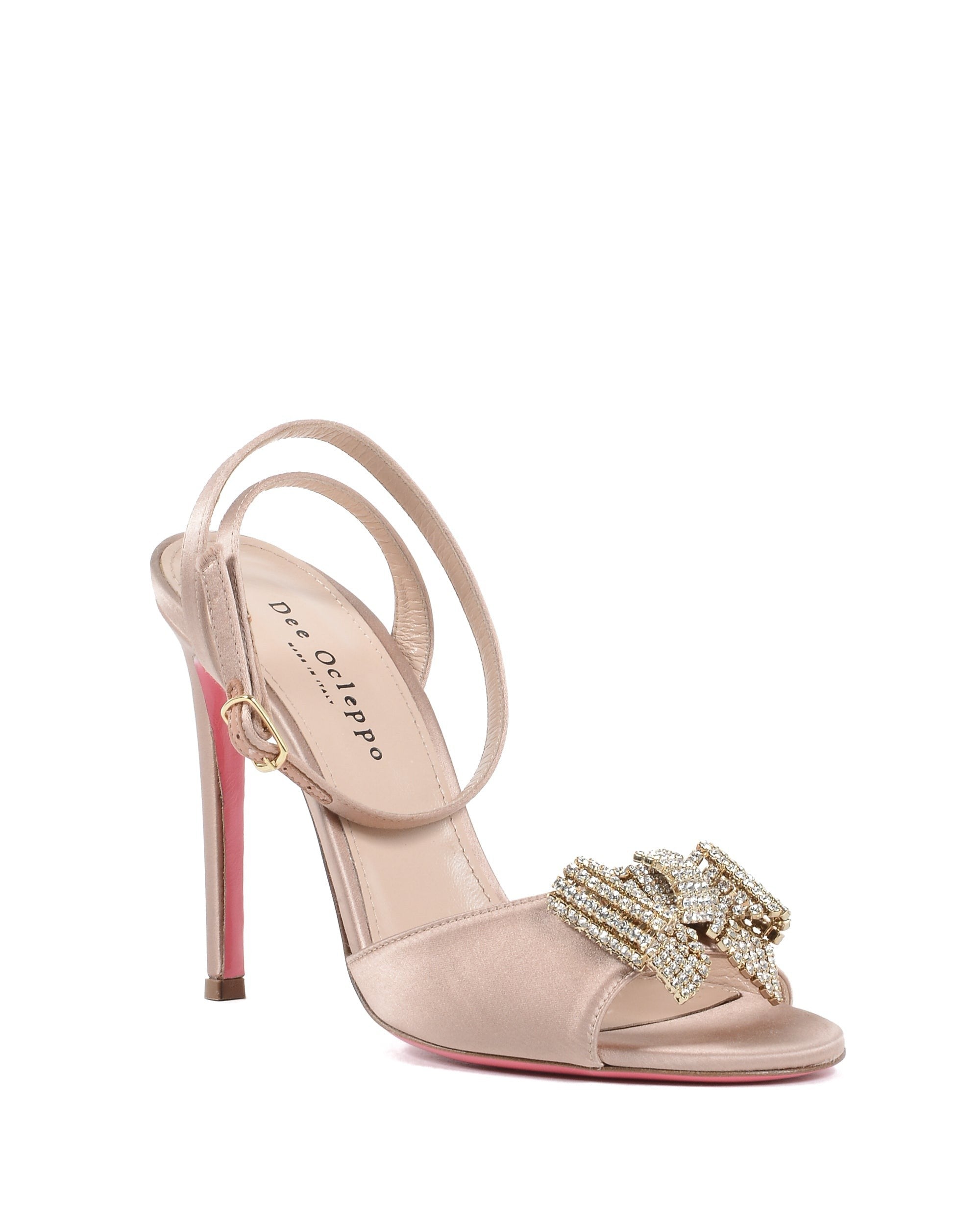 Satin Bow Sandal - Blush - Horizon Bliss