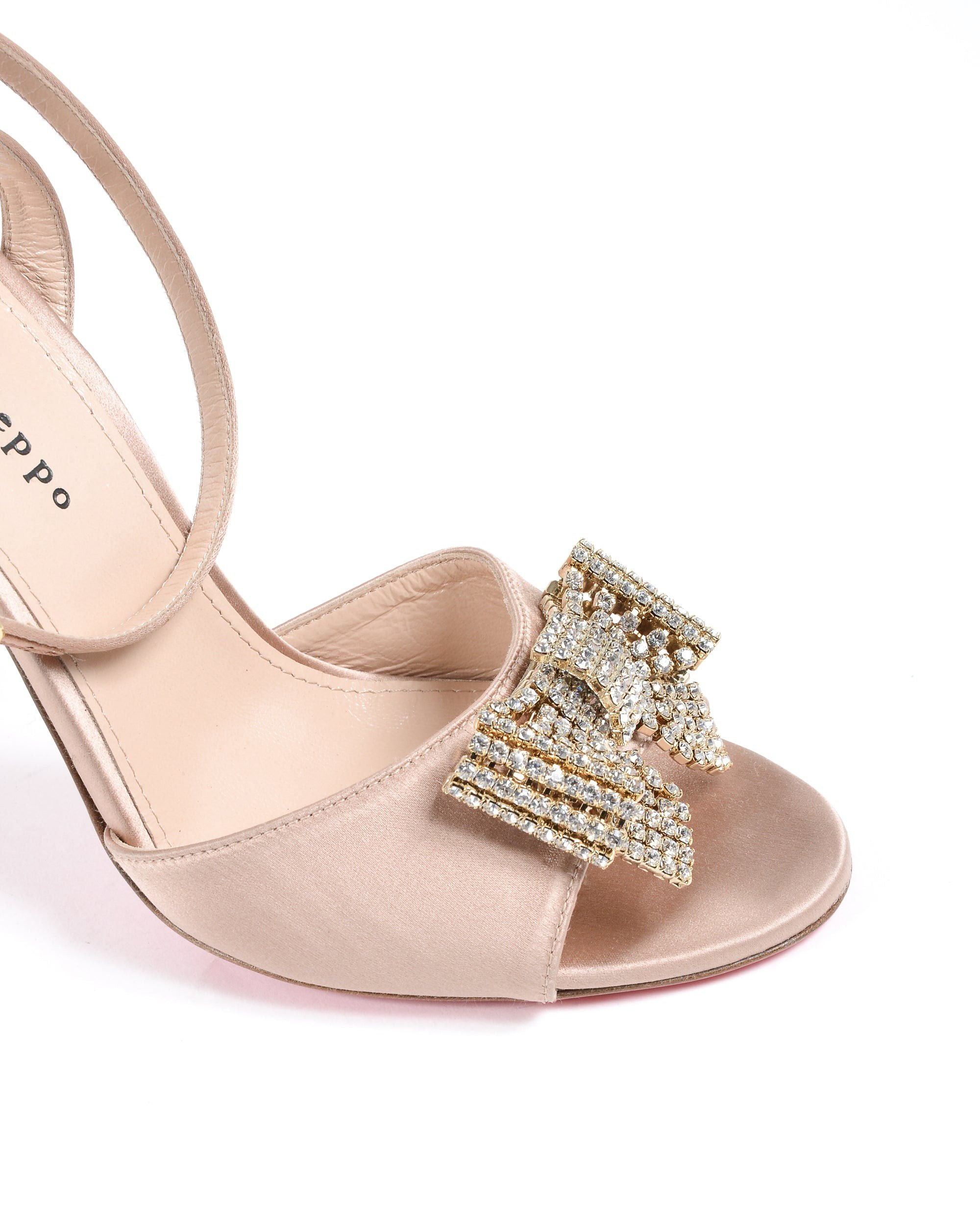 Satin Bow Sandal - Blush - Horizon Bliss