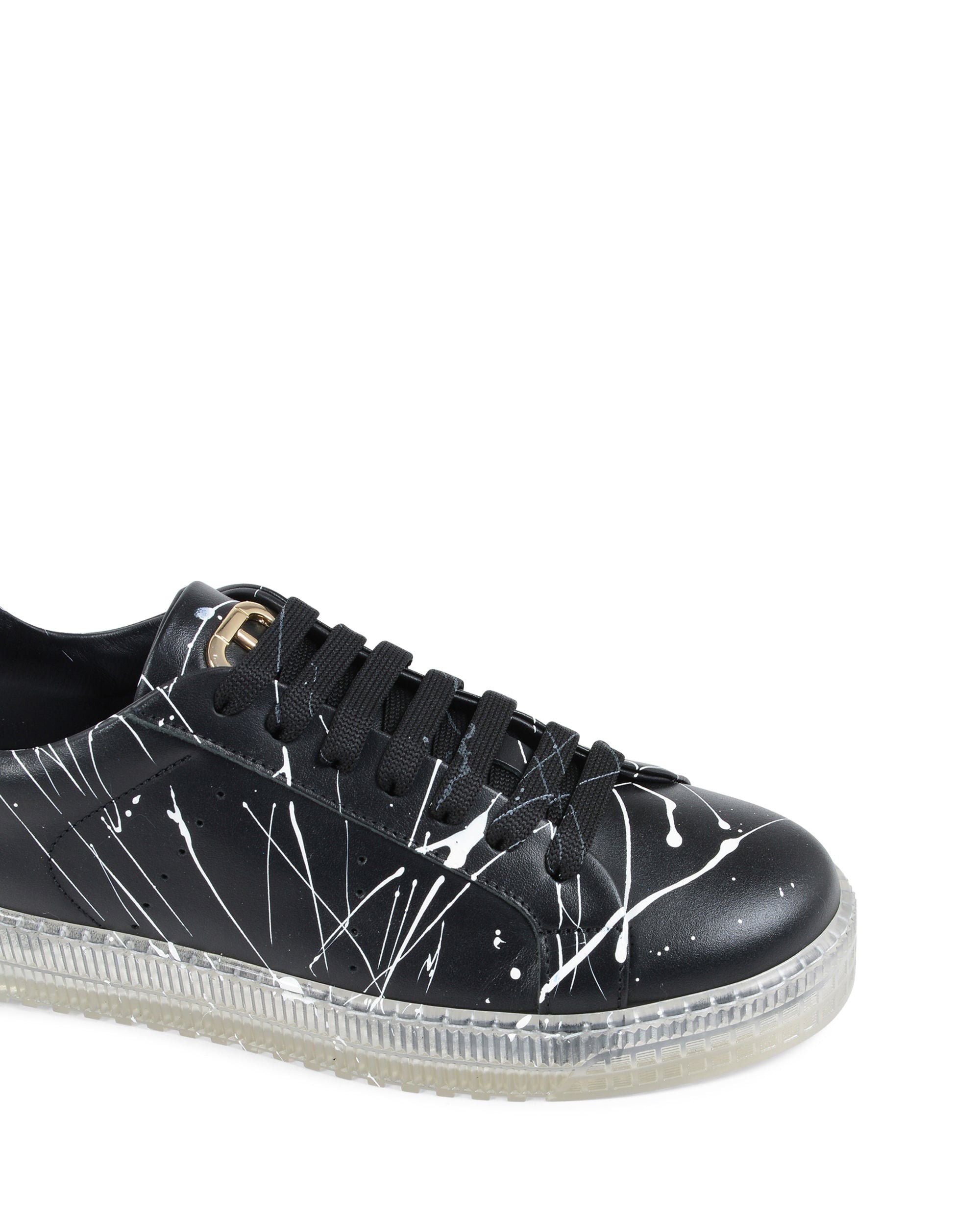 Splatter Sneaker - Black White - Horizon Bliss