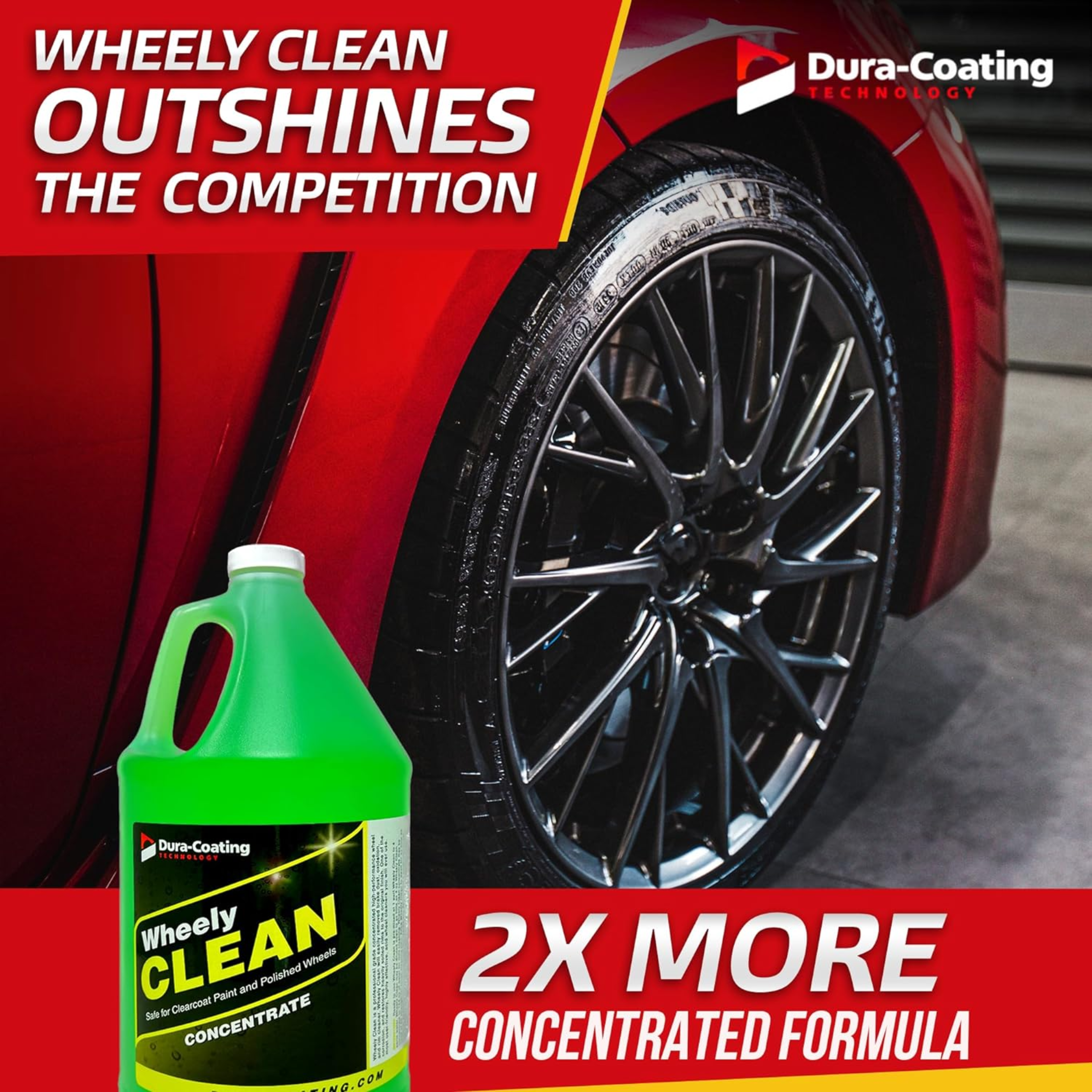 Wheely Clean - Professional Wheel Cleaner | Highly Effective for Chrome, Aluminum, and Clear-Coated Wheels | 1 Gallon Concentrate Wheel and Rim Cleaner Solution, Made in USA - Horizon Bliss