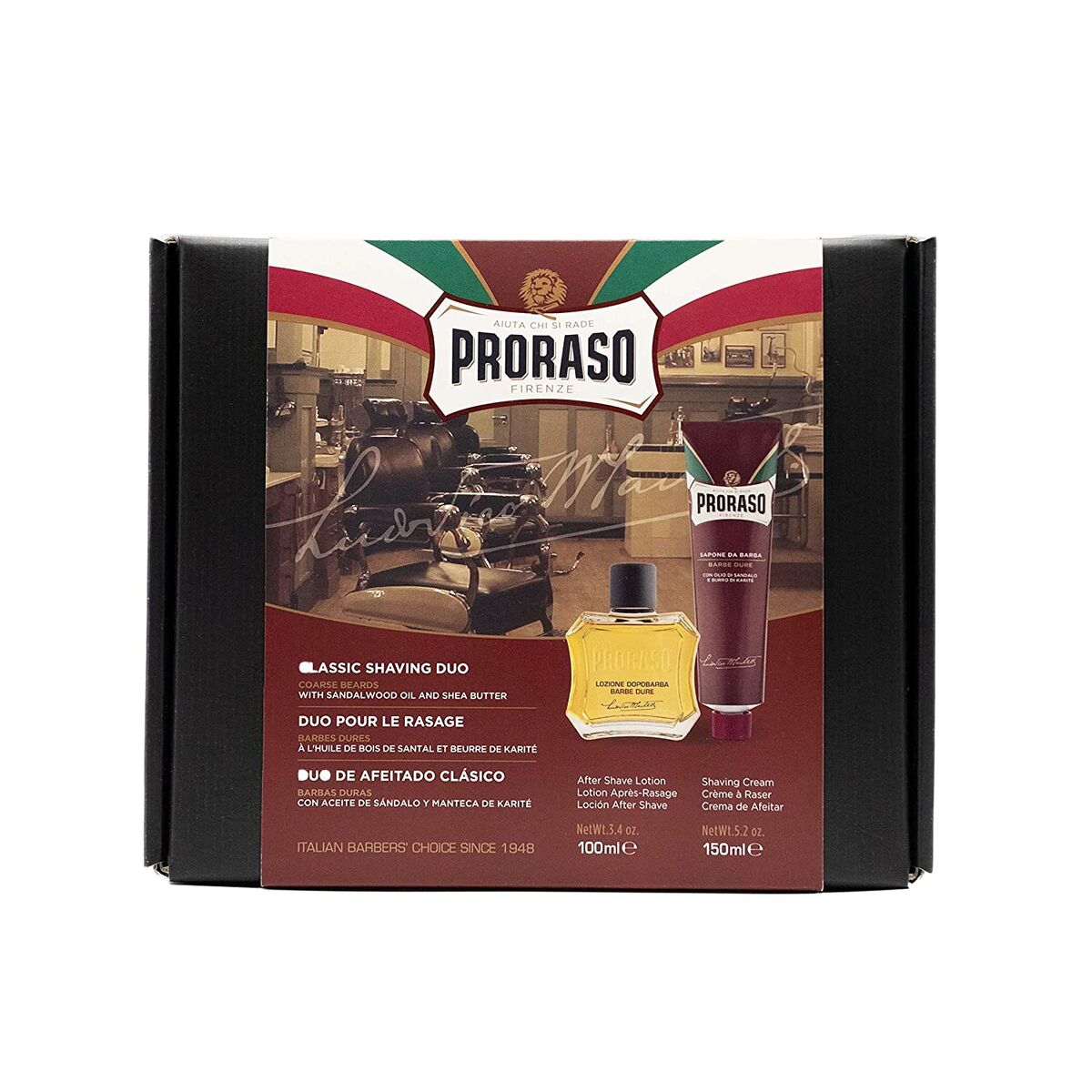 Shaving Set Proraso Barbe Dure 2 Pieces - Horizon Bliss