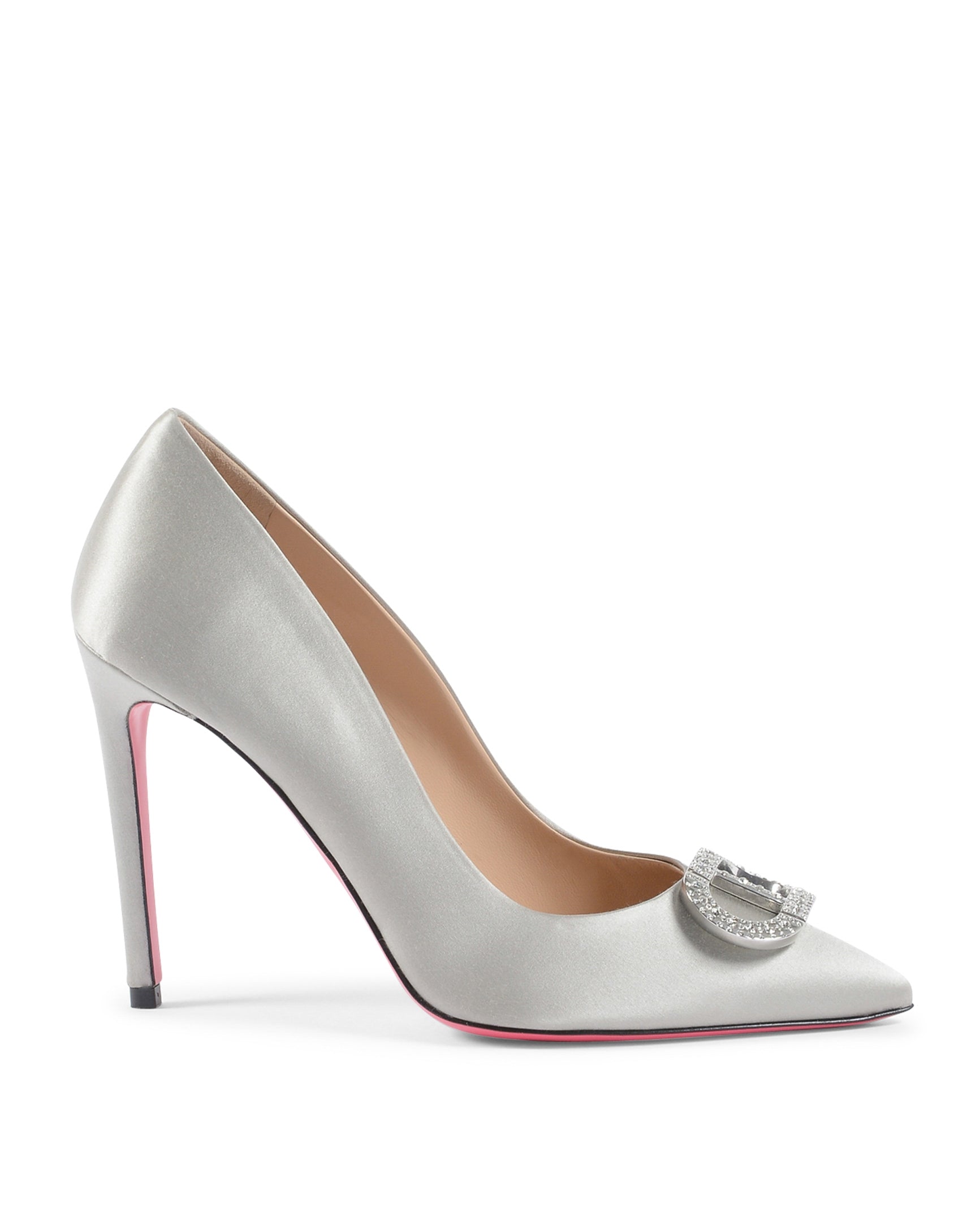 Cindarella Satin Pump - Grey - Horizon Bliss