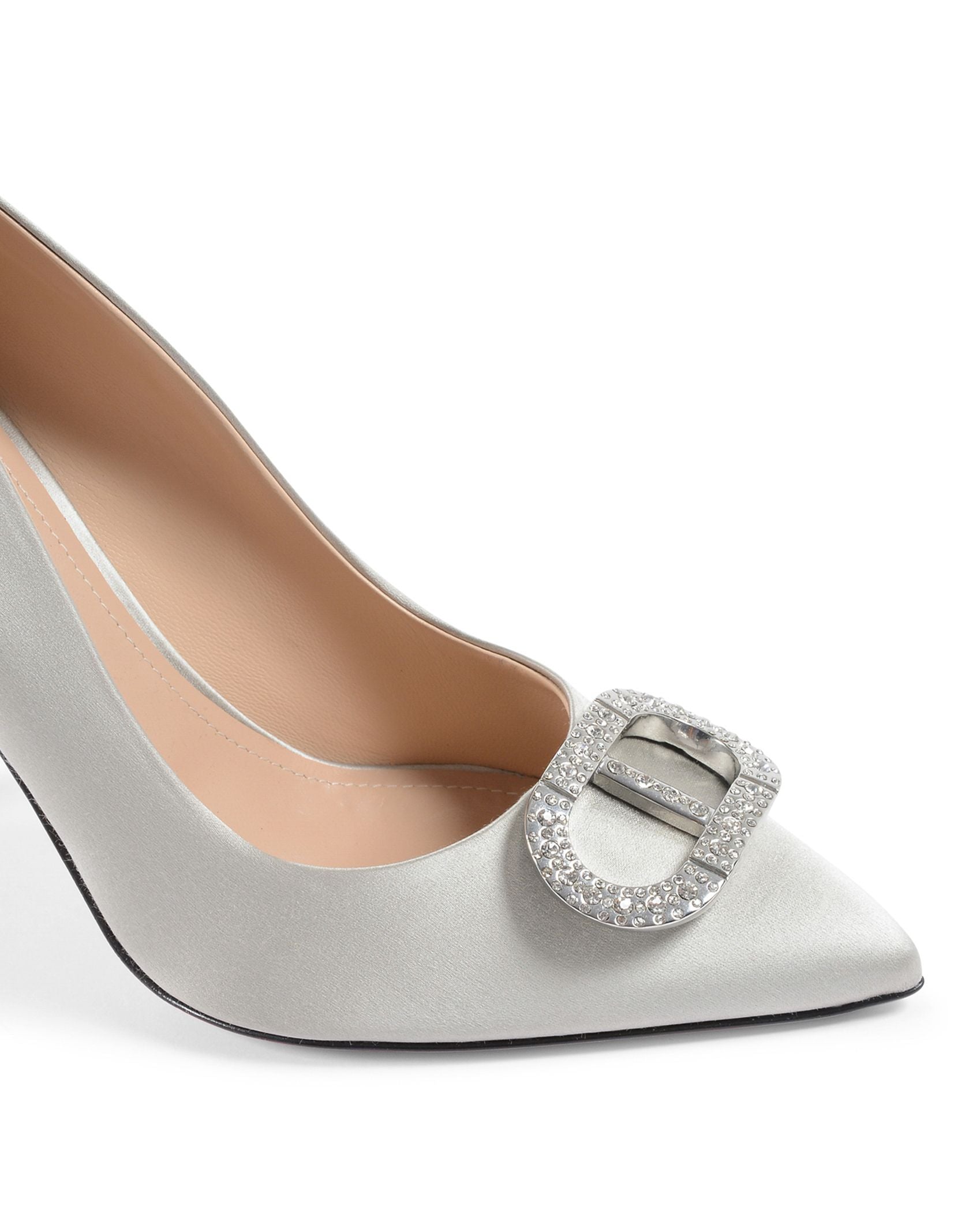 Cindarella Satin Pump - Grey - Horizon Bliss