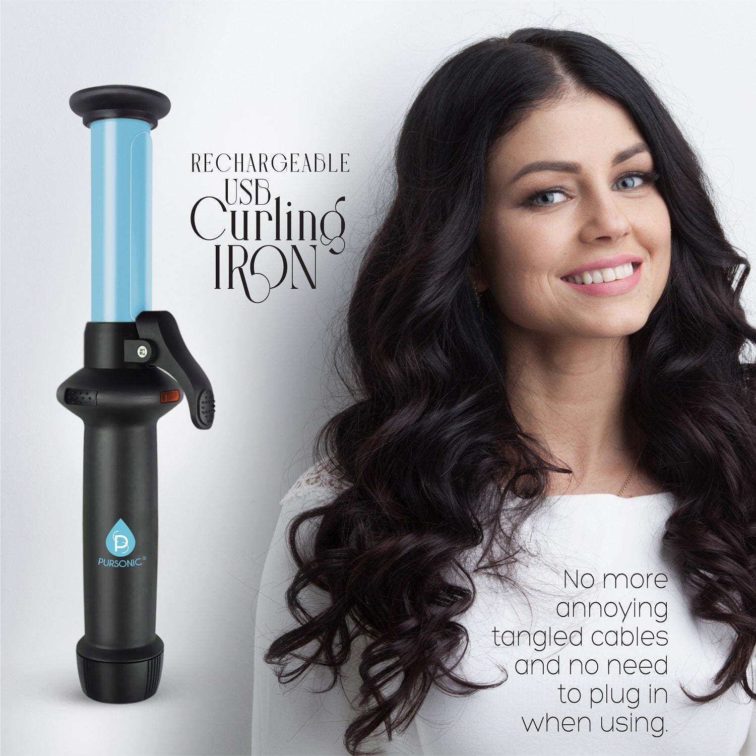 USB Rechargeable Mini Curling Iron