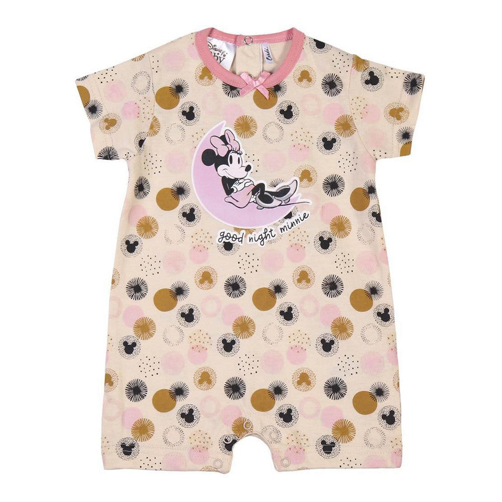 Baby's Short-sleeved Romper Suit Minnie Mouse Pink - Horizon Bliss