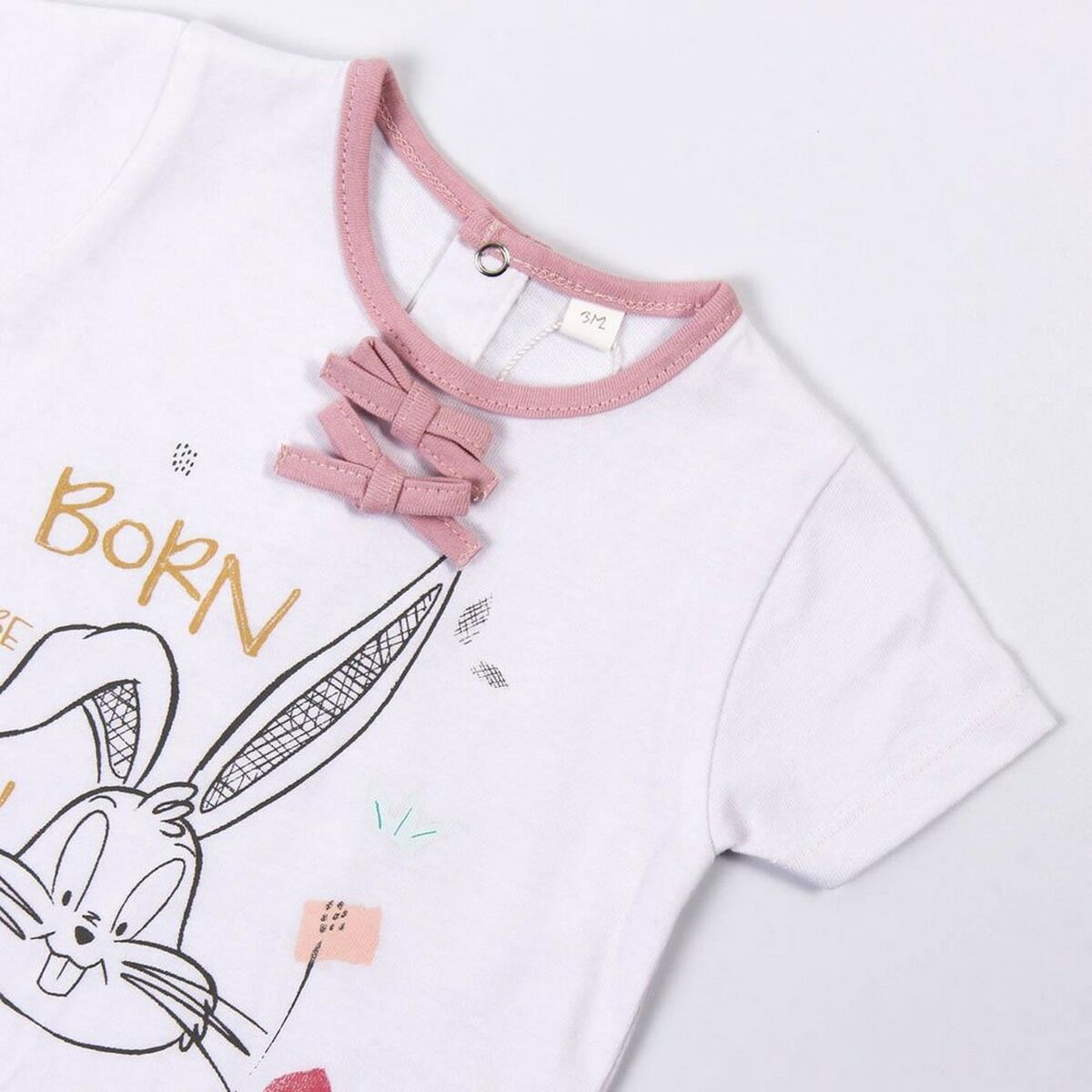 Set of clothes Looney Tunes Baby White Pink - Horizon Bliss