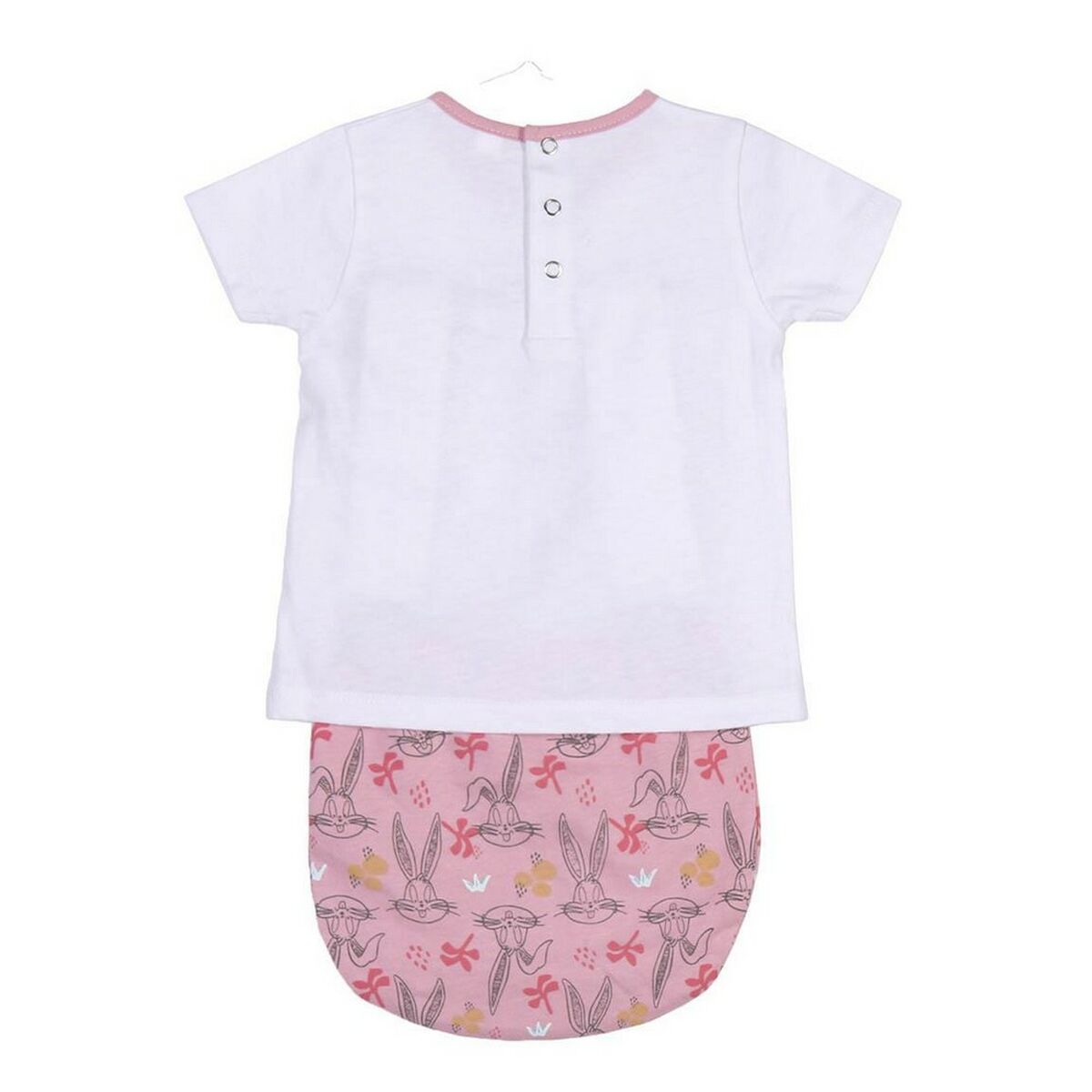 Set of clothes Looney Tunes Baby White Pink - Horizon Bliss