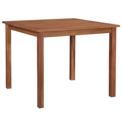 Garden Table 35.4"x35.4"x29.1" Solid Acacia Wood - Horizon Bliss