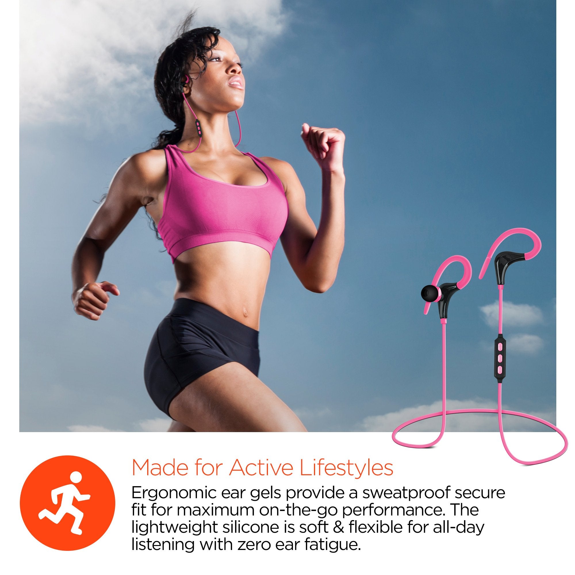 HyperGear Marathon Sport Wireless Bluetooth Earphones - Horizon Bliss