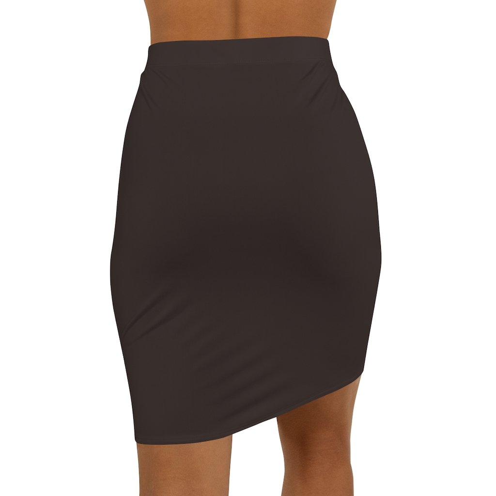 Womens Skirt, Dark Chocolate Brown Pencil Skirt - Horizon Bliss